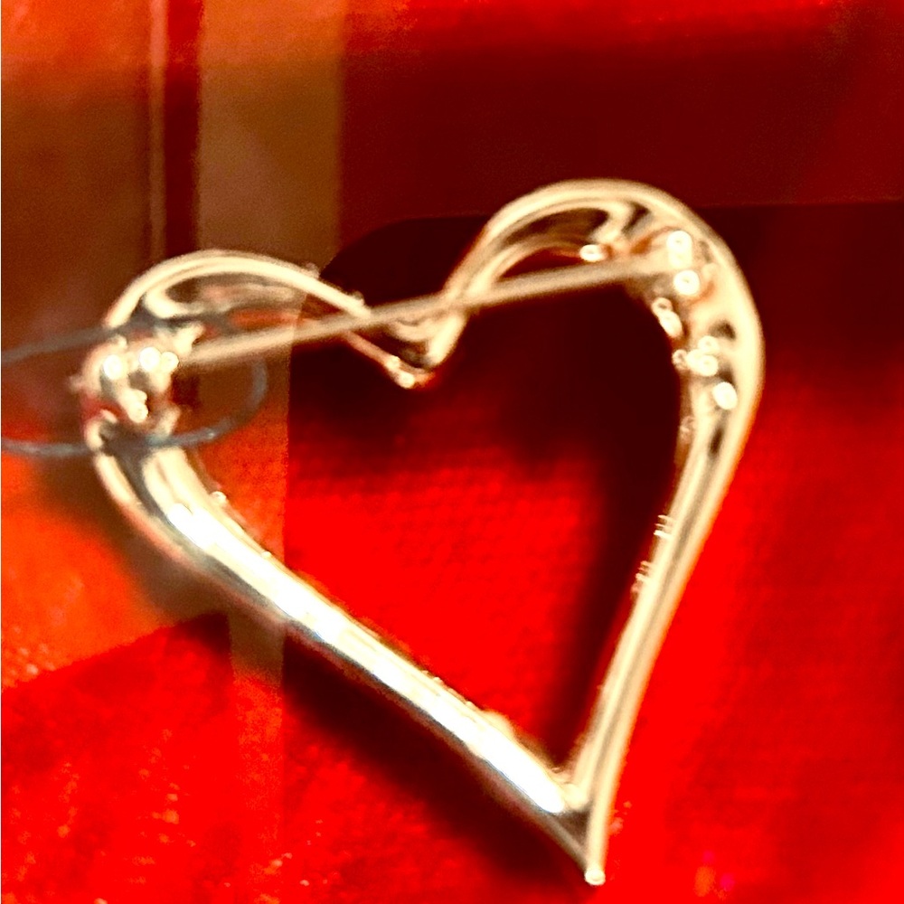 💎✨Swarovski ✨💎 Pave Crystal Signed Open Heart Brooch!! - Picture 5 of 5